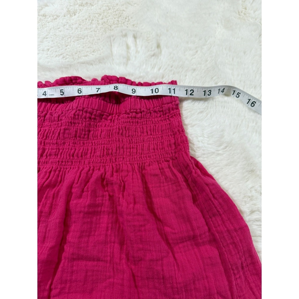 GAP‎ Tiered  Maxi Skirt XXS Fuchsia Pink Smocked Boho Summer Fairycore Festival - Picture 5 of 7